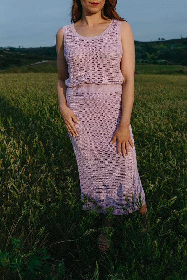 Lilac Knit Sleeveless Top