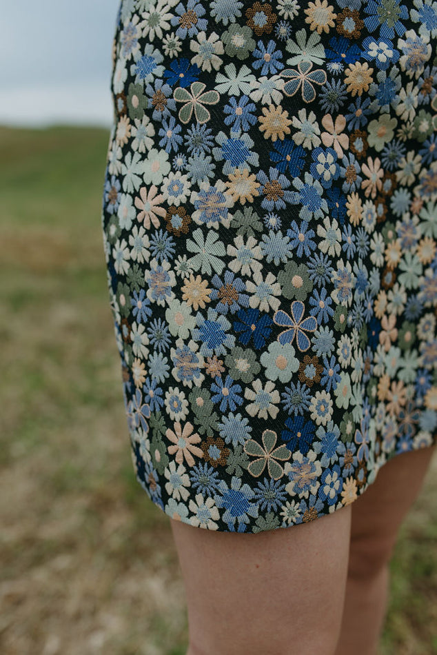 Floral Print Mini Skirt