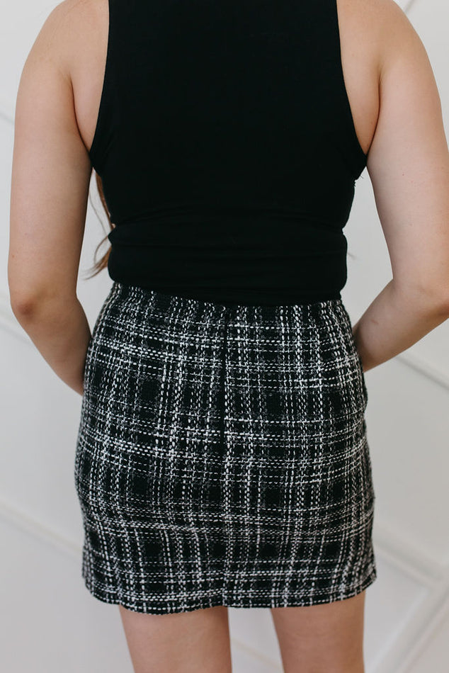 Iman Plaid Mini Skirt