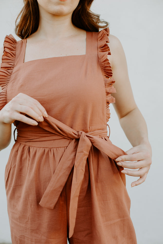 Rust Jumpsuit