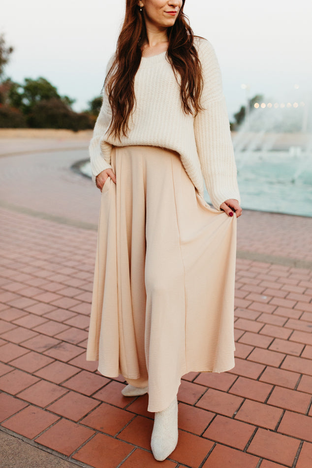 Wide Leg Woven Pant