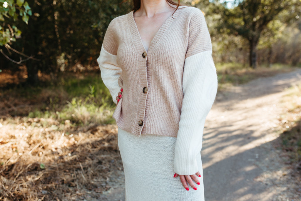 Aylie Two Tone Cardigan