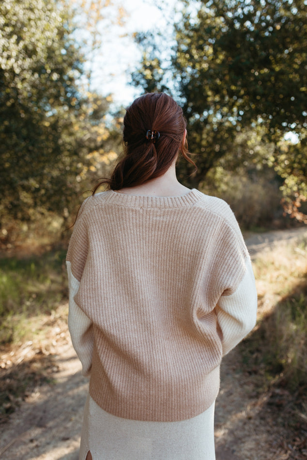 Aylie Two Tone Cardigan